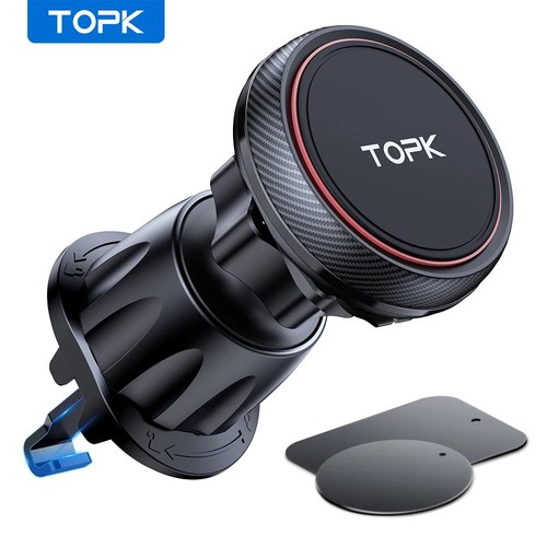 Magnetic car phone - holder, air